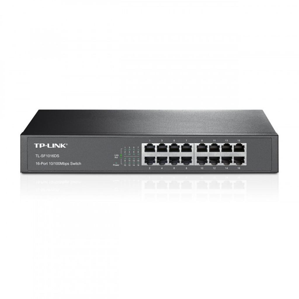 Hub 16 Portas Tp-Link TL-SF1016DS Rack-Mountable Switch Fast Ethernet