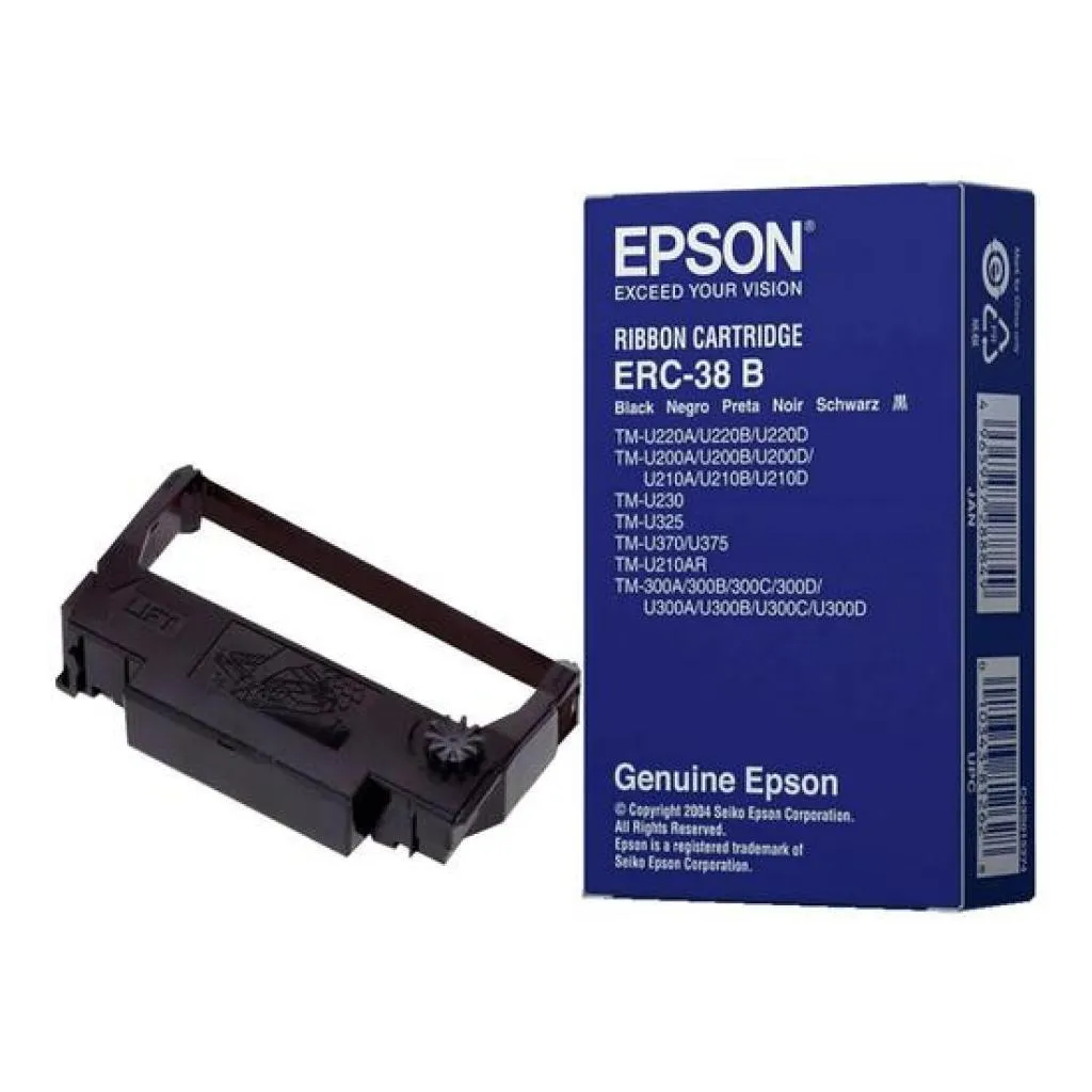 Fita Epson TM-U220 ERC-38B Preta Para Impressora Matricial Matricial