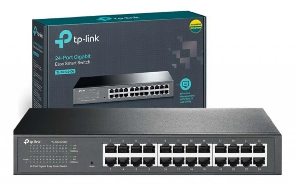 Hub 24 Portas Tp-Link TL-SG1024DE Inteligente