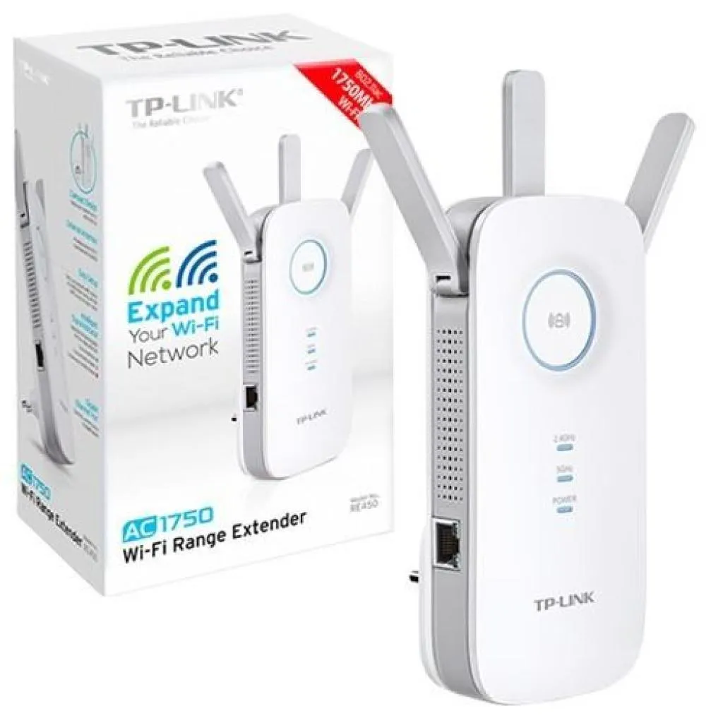 Repetidor De Sinal Tp-Link RE450 AC1750 Dual Band Wi-Fi