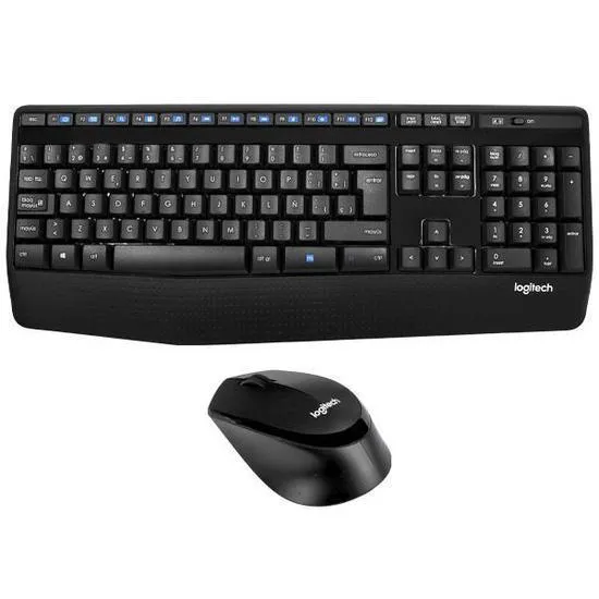 Teclado E Mouse Logitech MK345 USB Com Layout Espanhol