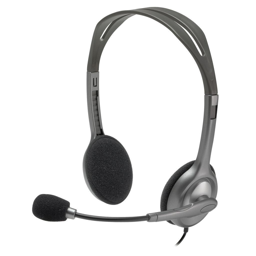 Headset Logitech H111 - 981-000612 Com Microfone Para Computador