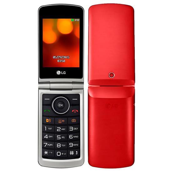 Anúncio: Celular Lg G360 Dual Flip Vermelho Desbloqueado Dual Chip