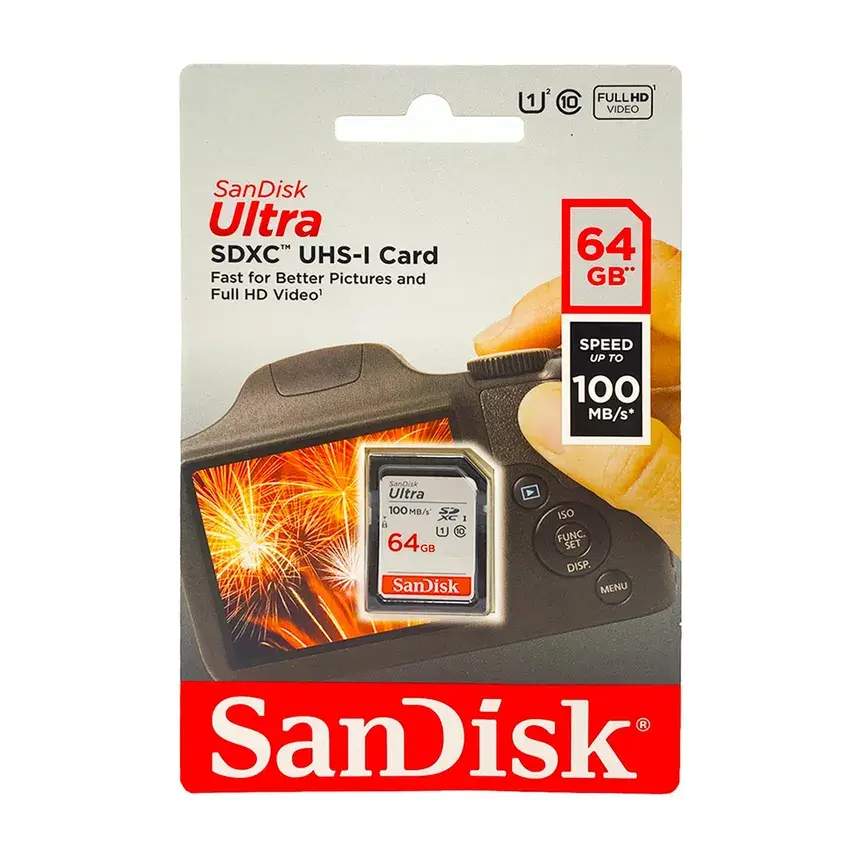 MEMORY SD 64GB SANDISK ULTRA CL10 100MB