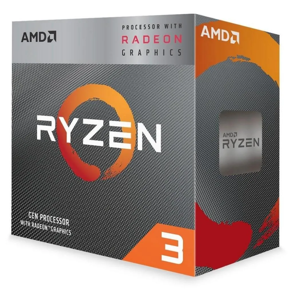 Processador  Amd AM4 Ryzen R3-3200G 3.6GHz 6MB Processador Quad-Core Com Gráficos Radeon Vega 8