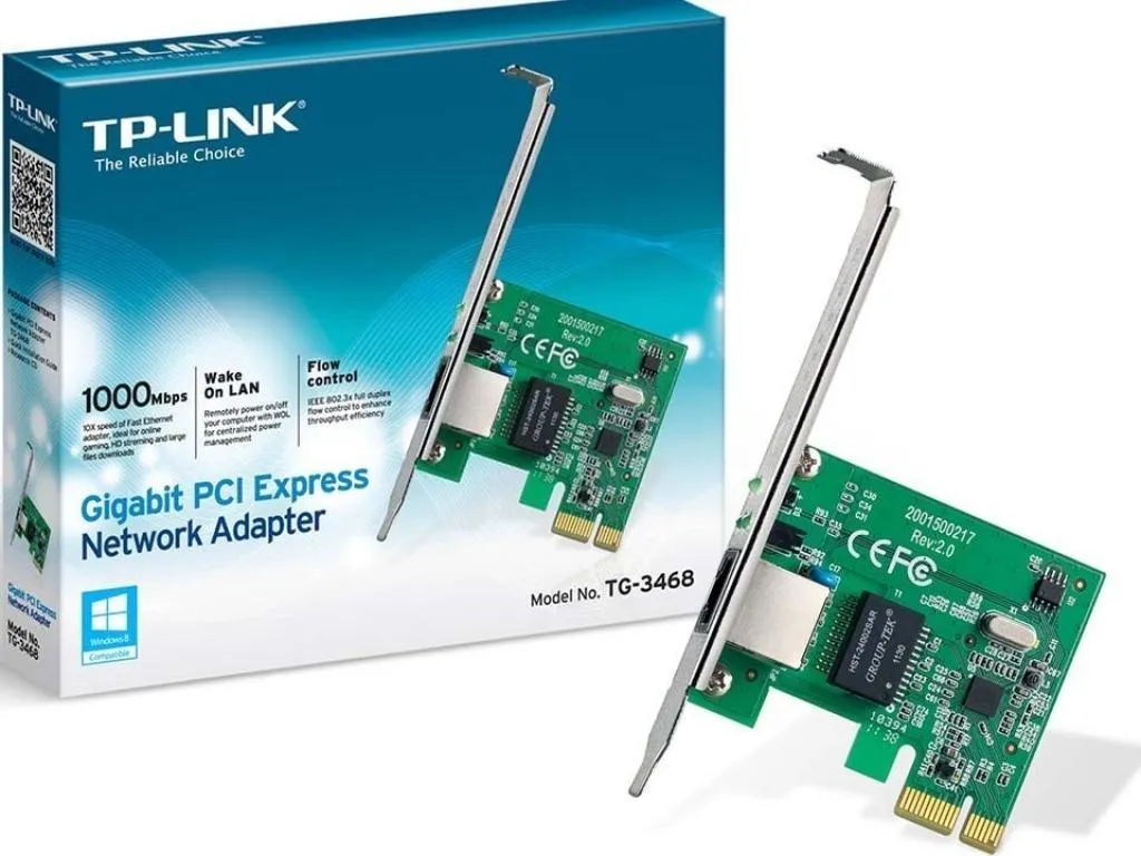 Placa De Rede Pci Express Tp-Link TG-3468 10/100/1000 Mbps