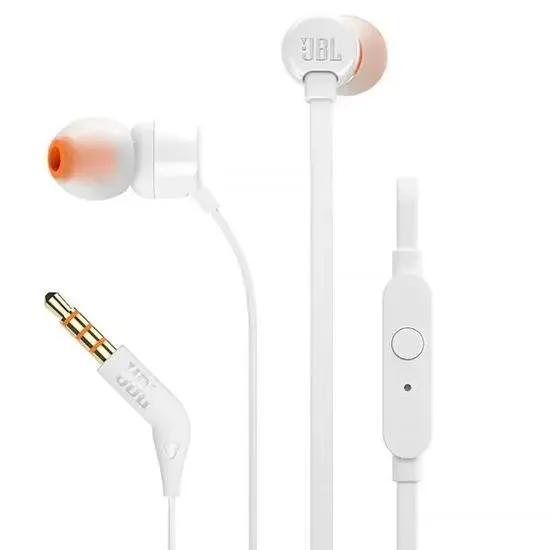 Fone De Ouvido Jbl Tune 110 Branco 1,1m