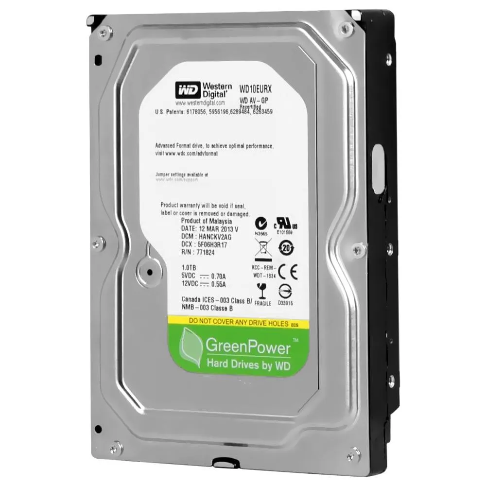 HD Sata3 1TB WD WD10EURX Pull