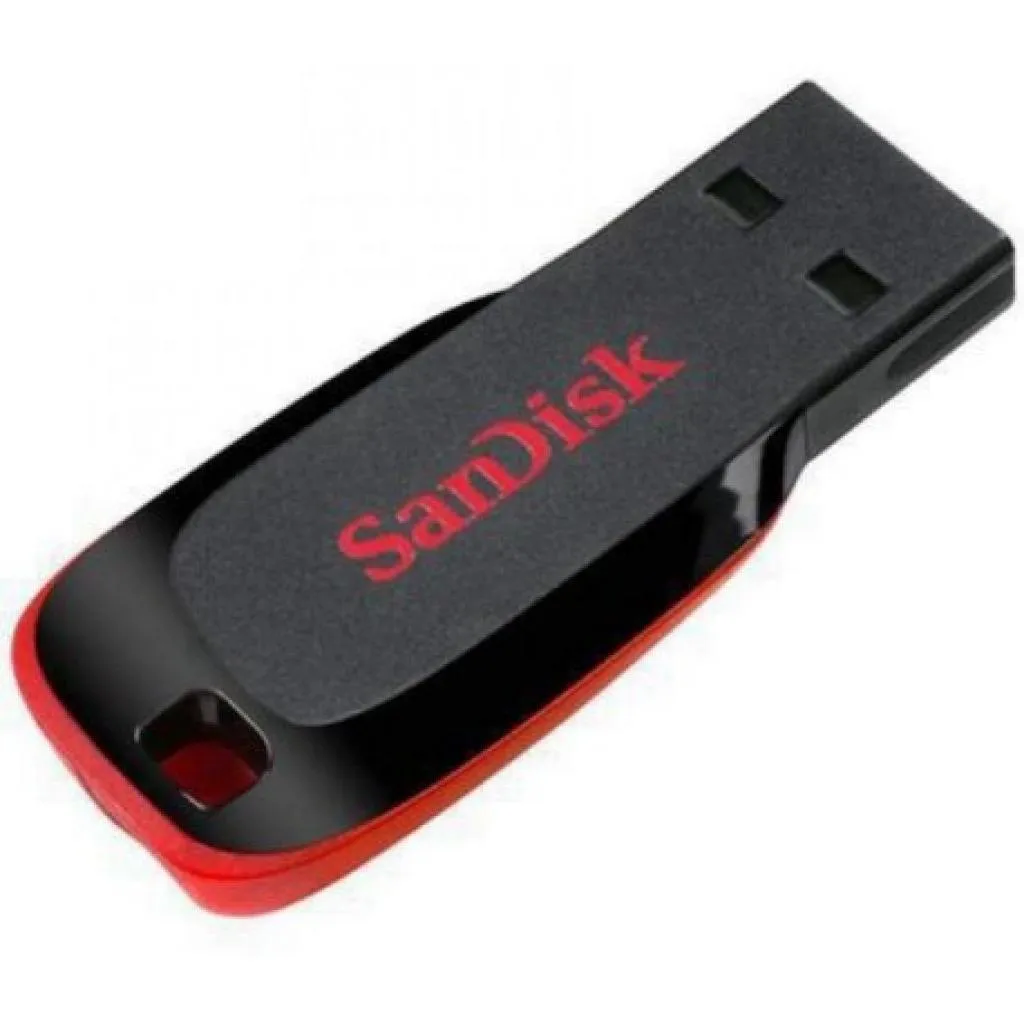 Pen Drive 64GB Sandisk Z50 Preto/Vermelho