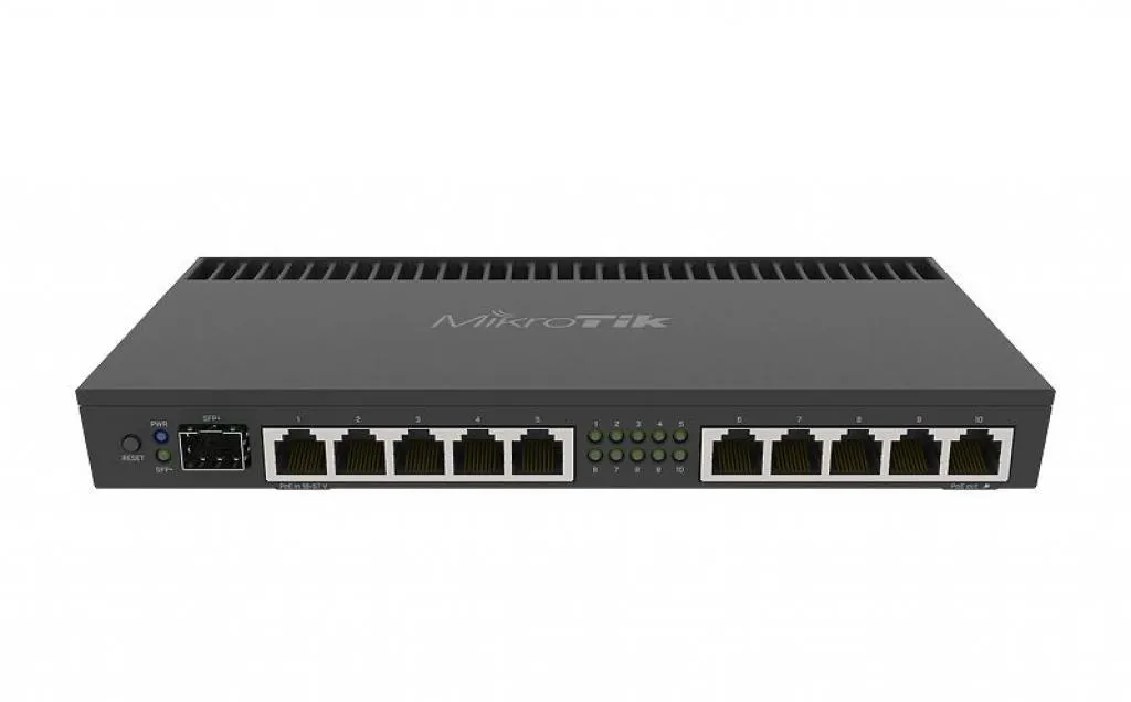 Roteador Gigabit Profissional Mikrotik Routerboard RB4011IGS Rm 10 Portas