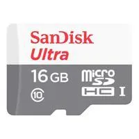 Memory SD Micro 16GB Sandisk  Ultra  CL10 80MB C/Adaptador