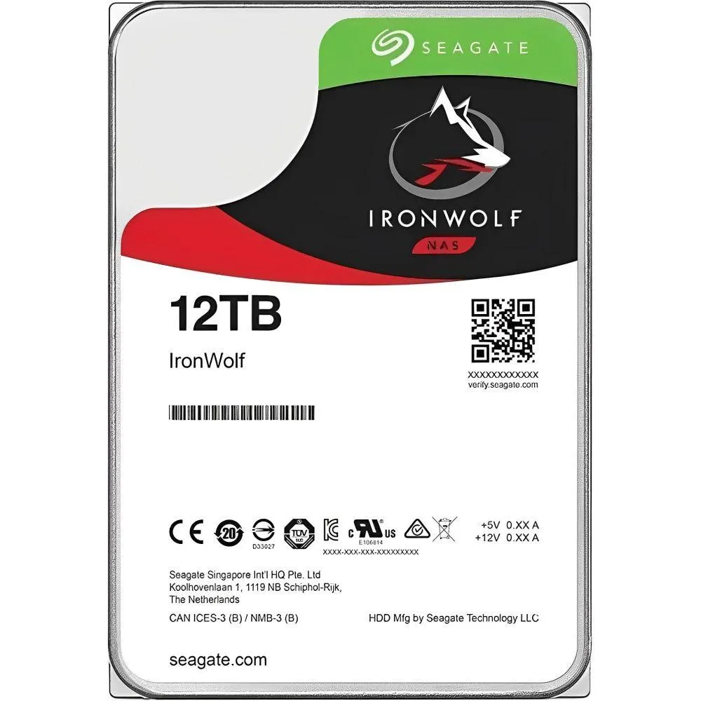 HD SATA3 12TB SEAGATE IRONWOLF ST12000VN0008