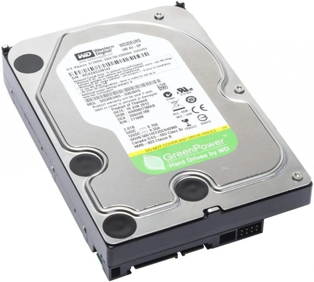 HD sata3  2tb wd wd20eurx pull