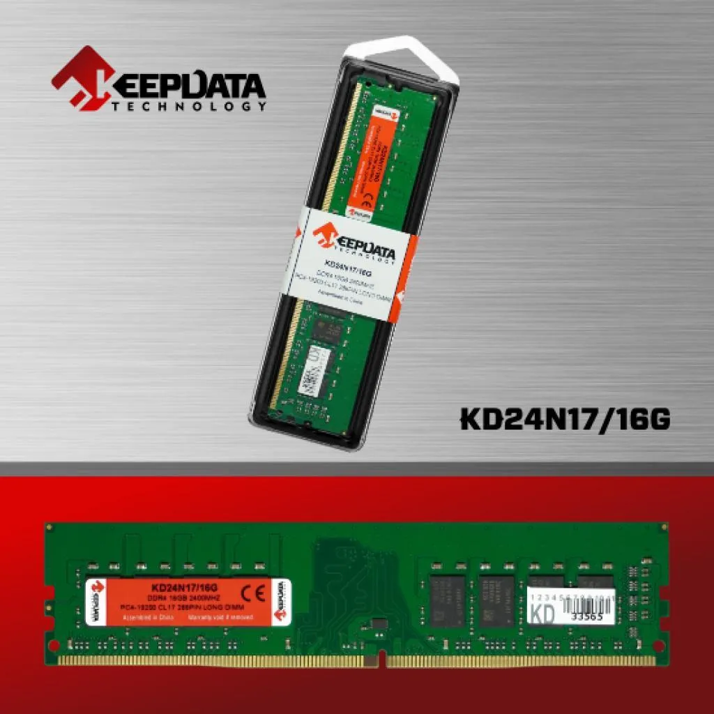 Memória DDR4-16GB 2400 Keepdata KD24N17/16G