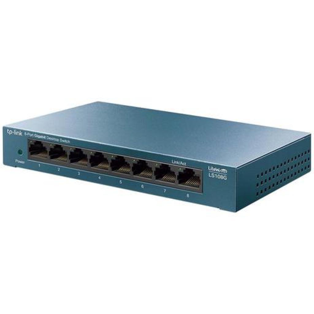 Hub 8 Portas Tp-Link TL-LS108G 10/100/1000 Gigabit Ethernet