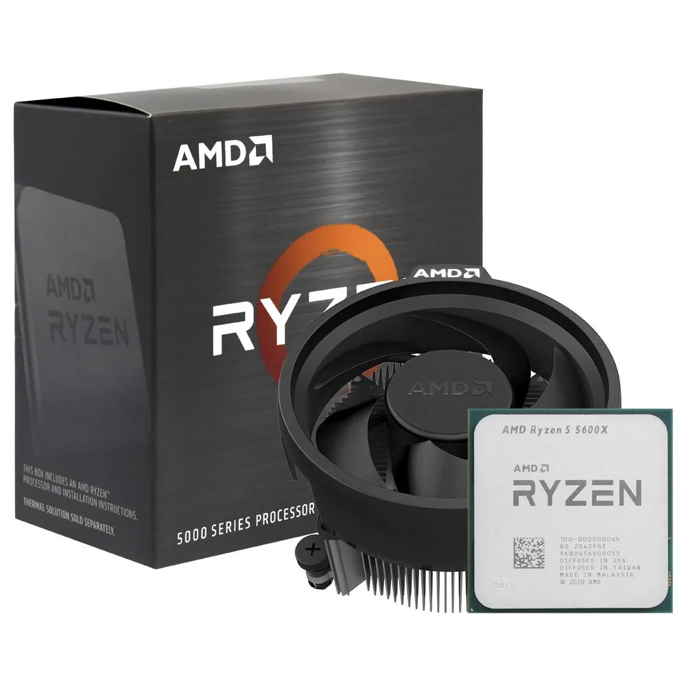 Processador Amd AM4 Ryzen R5-5600X 3.7GHZ 35MB