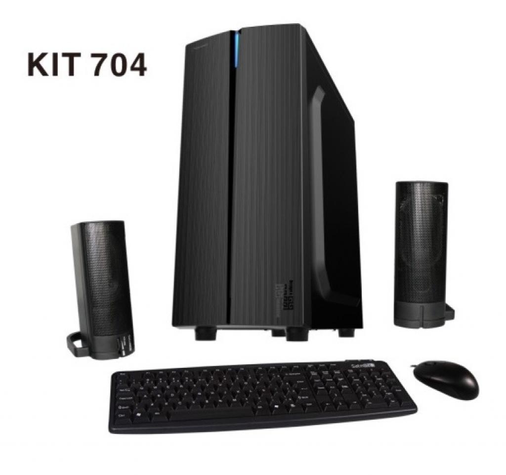 Kit Teclado E Mouse Satellite K-704 Português Preto