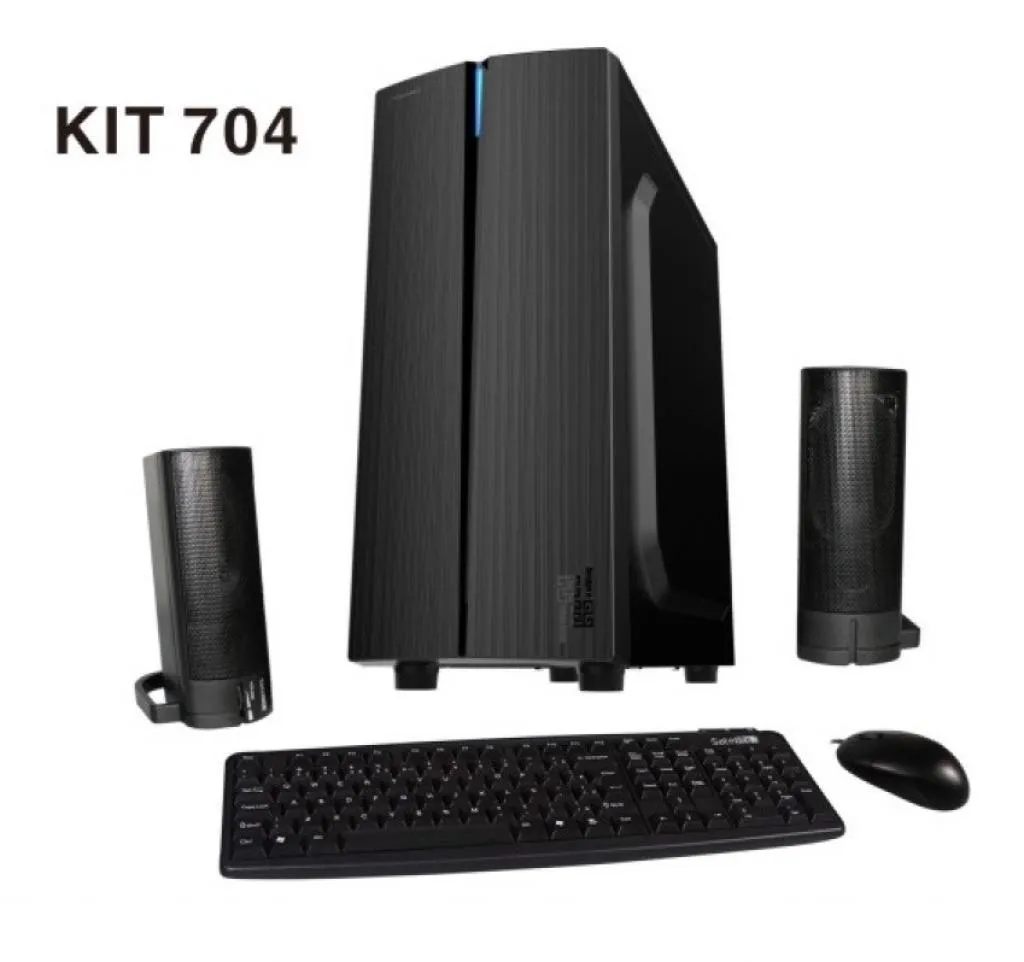 Kit Teclado E Mouse Satellite K-704 Português Preto