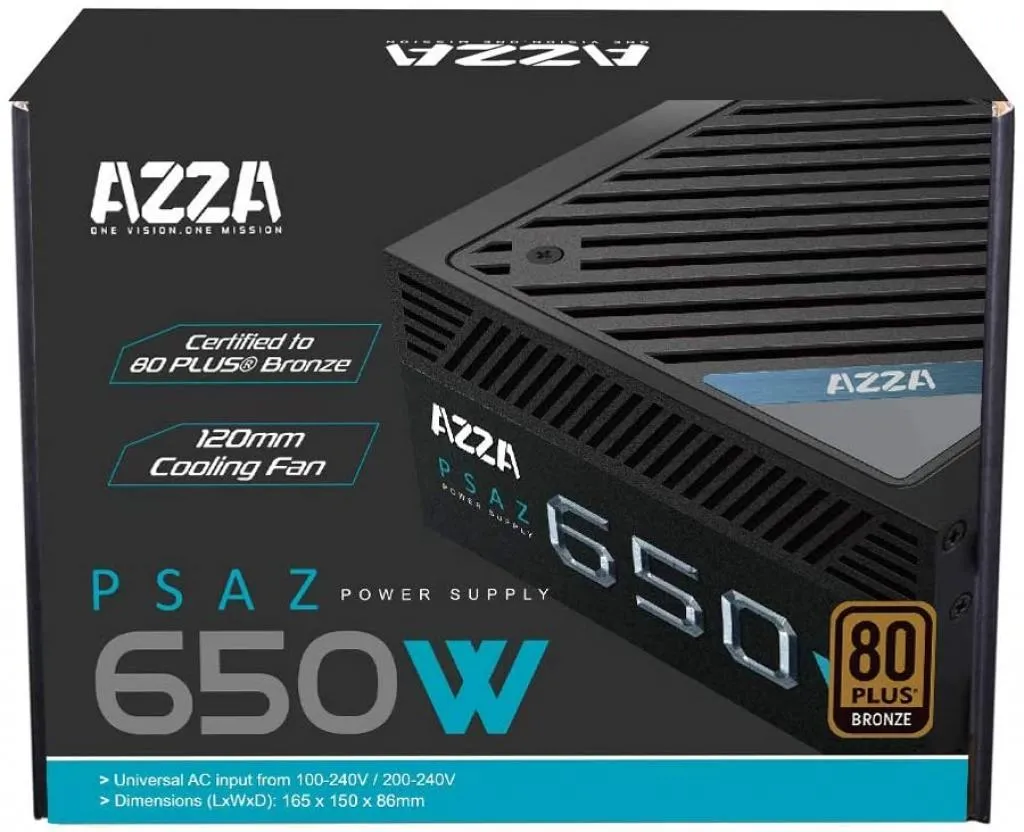 Fonte 650W Azza PSAZ-650 80 Plus Bronze