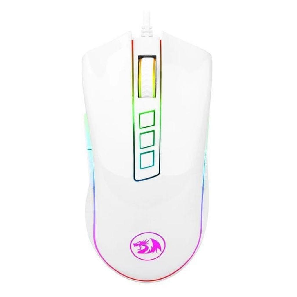 Mouse Redragon Cobra M711W Rgb White Gamer 10000 Dpi