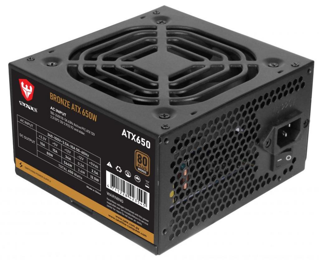 Fonte 650W Satellite 650WBZ Bronze 80PLUS (IVA)