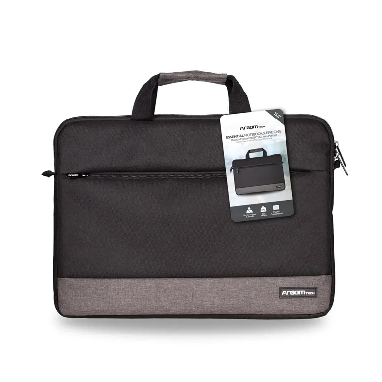 Maleta Argom Essential para Notebook 15.6" Acolchoada - Preto/Cinza