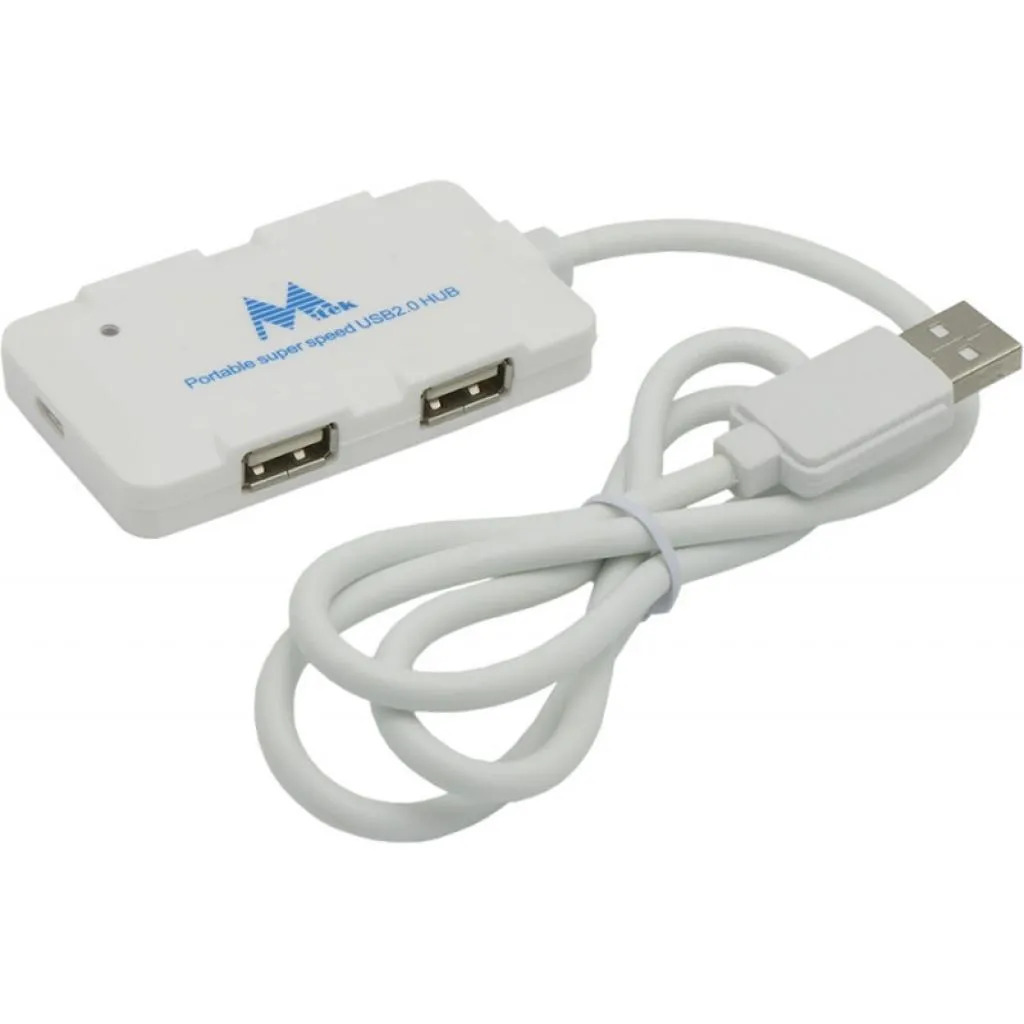 Hub 4 Portas Mtek HB-8102W 4 USB2.0 Branco