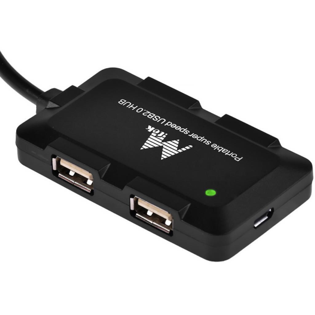 Hub 4 Portas Mtek HB-8102B 4 USB2.0 Preto