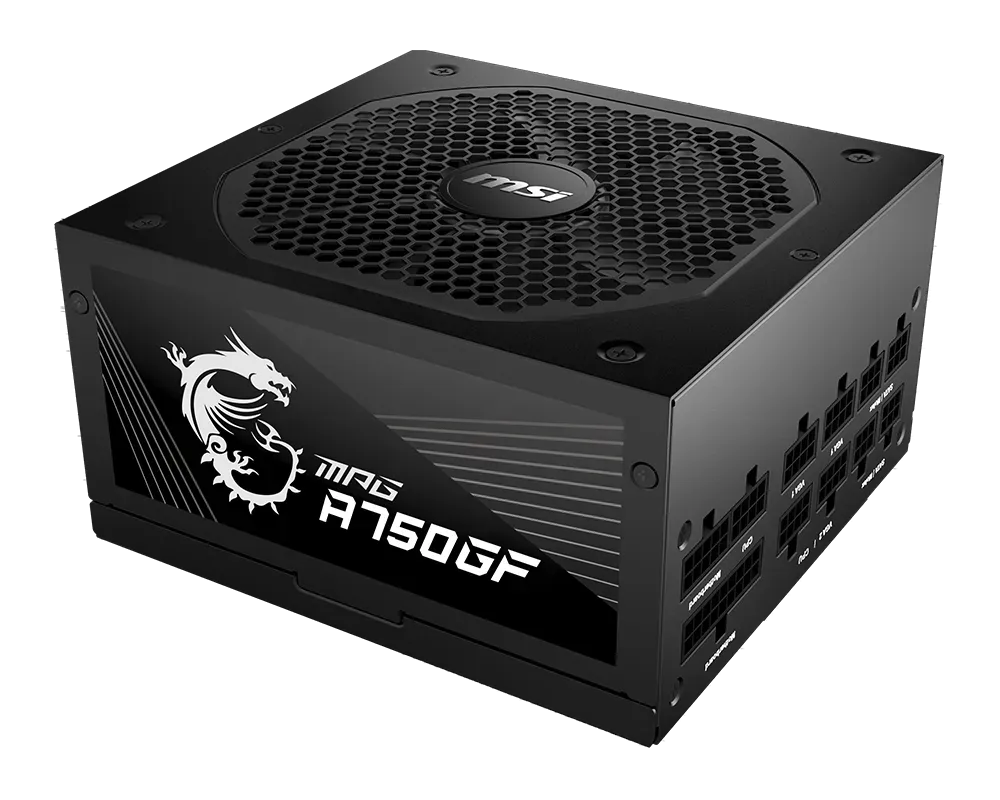 Fonte MSI MPG A750GF 750W 80 Plus Gold Full Modular ATX - 306-7ZP0B22-CE0
