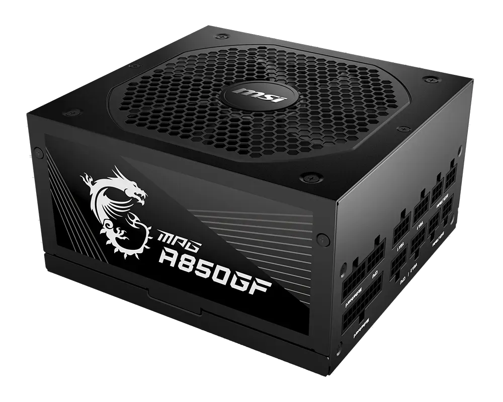 Fonte MSI MPG A850GF 850W 80 Plus Gold Full Modular ATX - 306-7ZP0C22-CE0