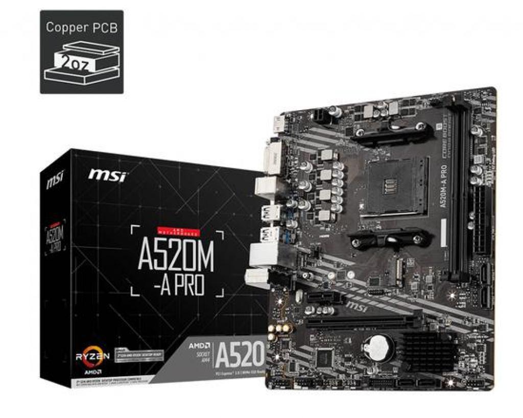 Anúncio: MB AMD (AM4) MSI A520M-A PRO