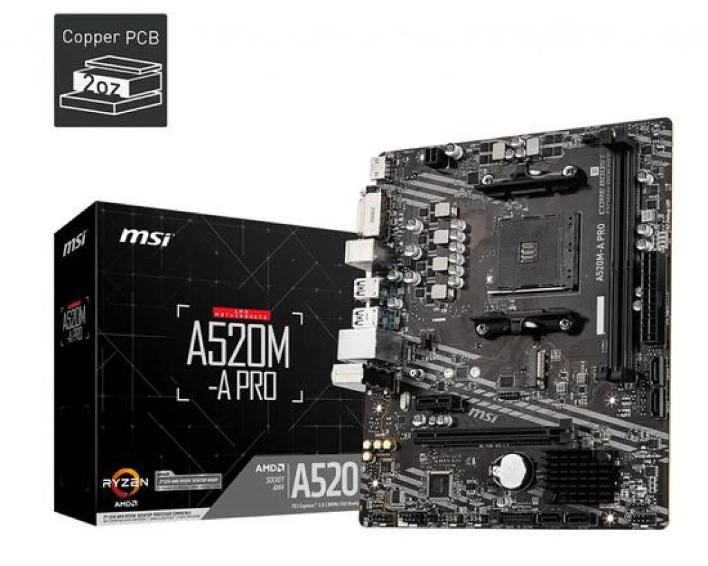 MB AMD (AM4) MSI A520M-A PRO