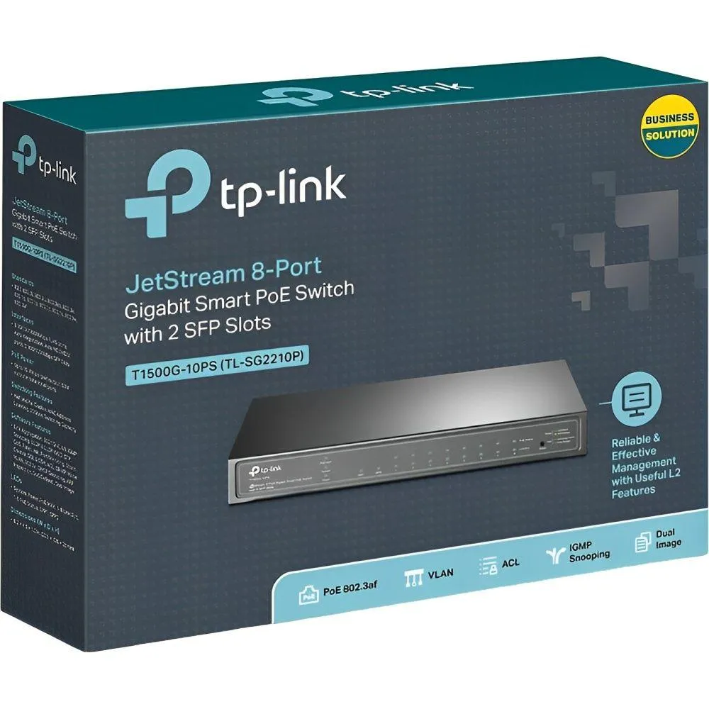 Hub 10 Portas Tp-Link TL-SG2210MP 8P Giga Poe+2SFP