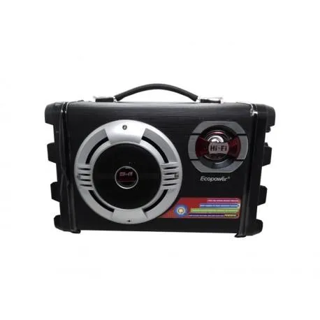 Caixa De Som Ecopower EP-2220 USB/SD/FM/BLUET PR