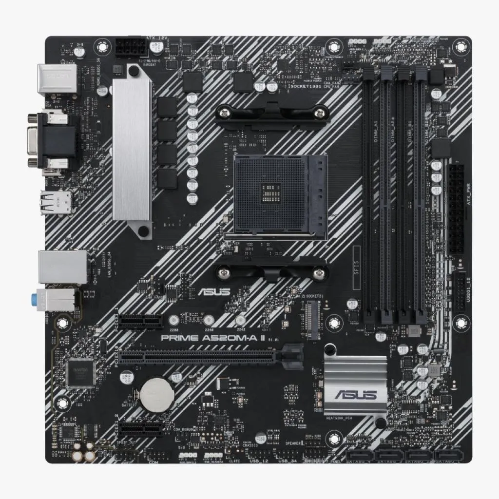Placa Mãe Amd AM4 Asus Prime A520M-A Ii Micro Atx