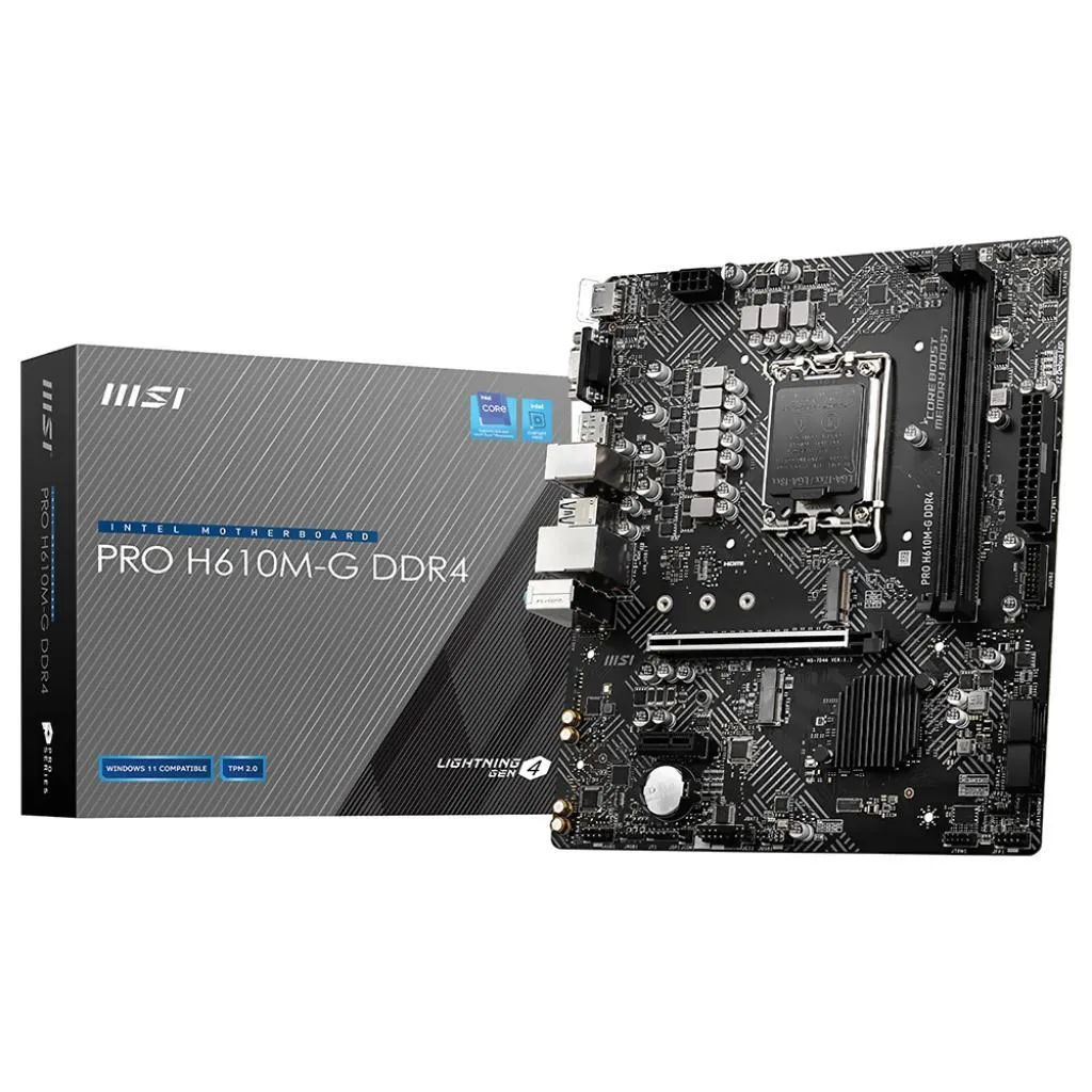 Anúncio: Placa-Mãe Intel 1700 Msi H610M-G Pro DDR4