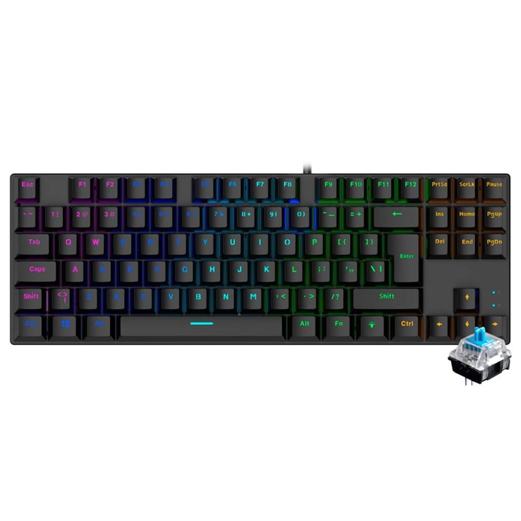 Teclado USB Satellite GK51 Gamer Mecânico Inglês
