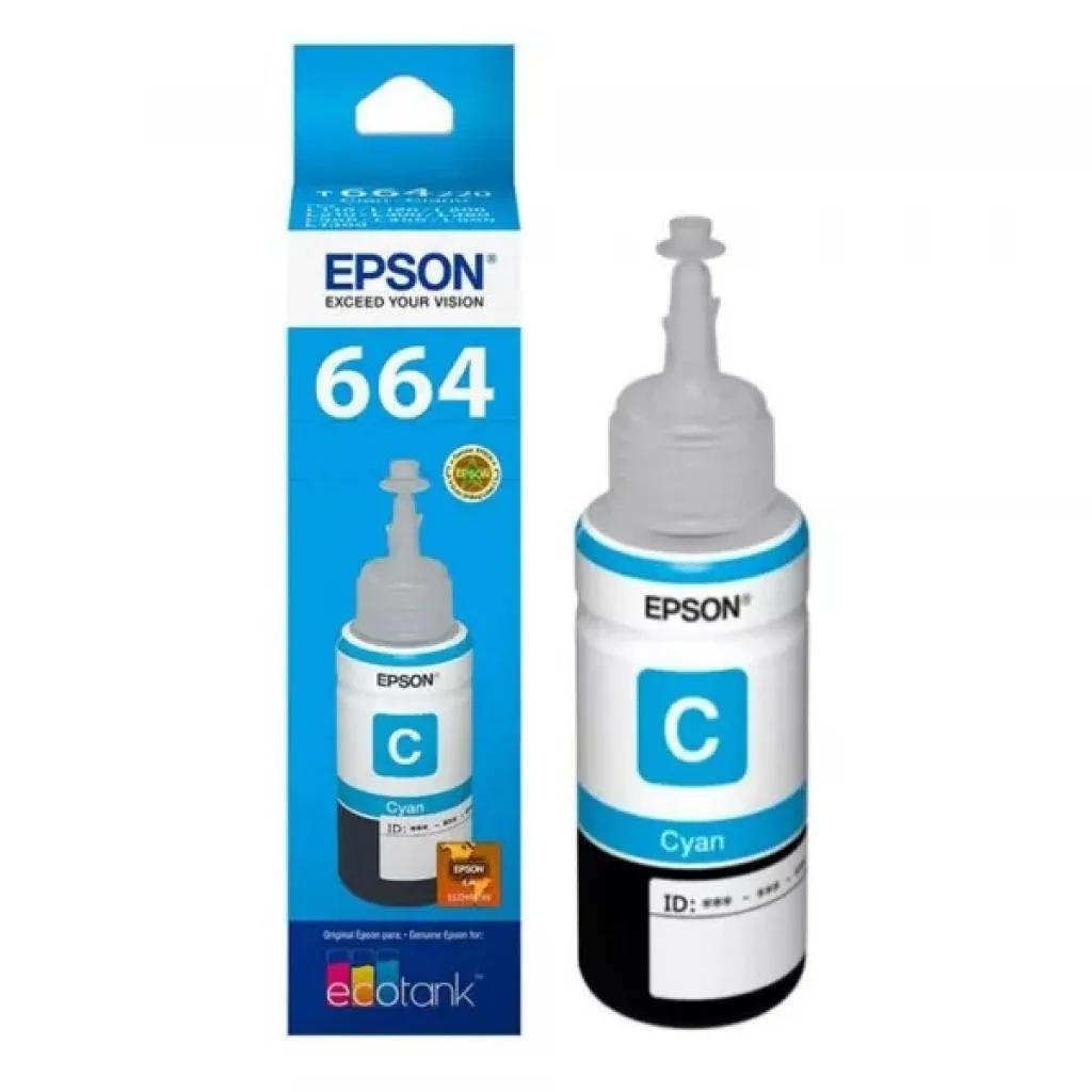 Tinta Epson L1XX/L2XX/L3XX/L5XX T664220-AL Cyan Iv