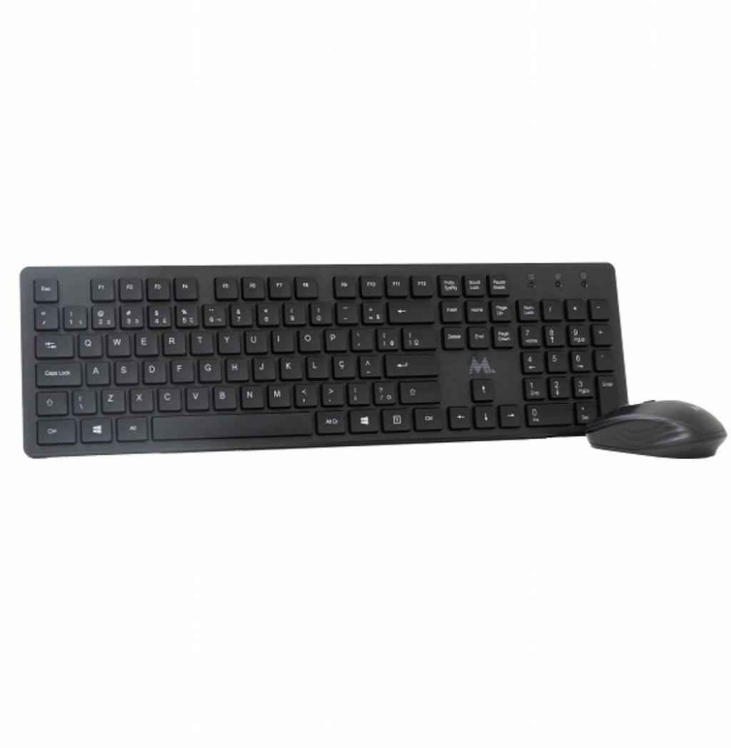 Teclado USB Mtek KM-5239B-PT Com Mouse Sem Fio Layout Português