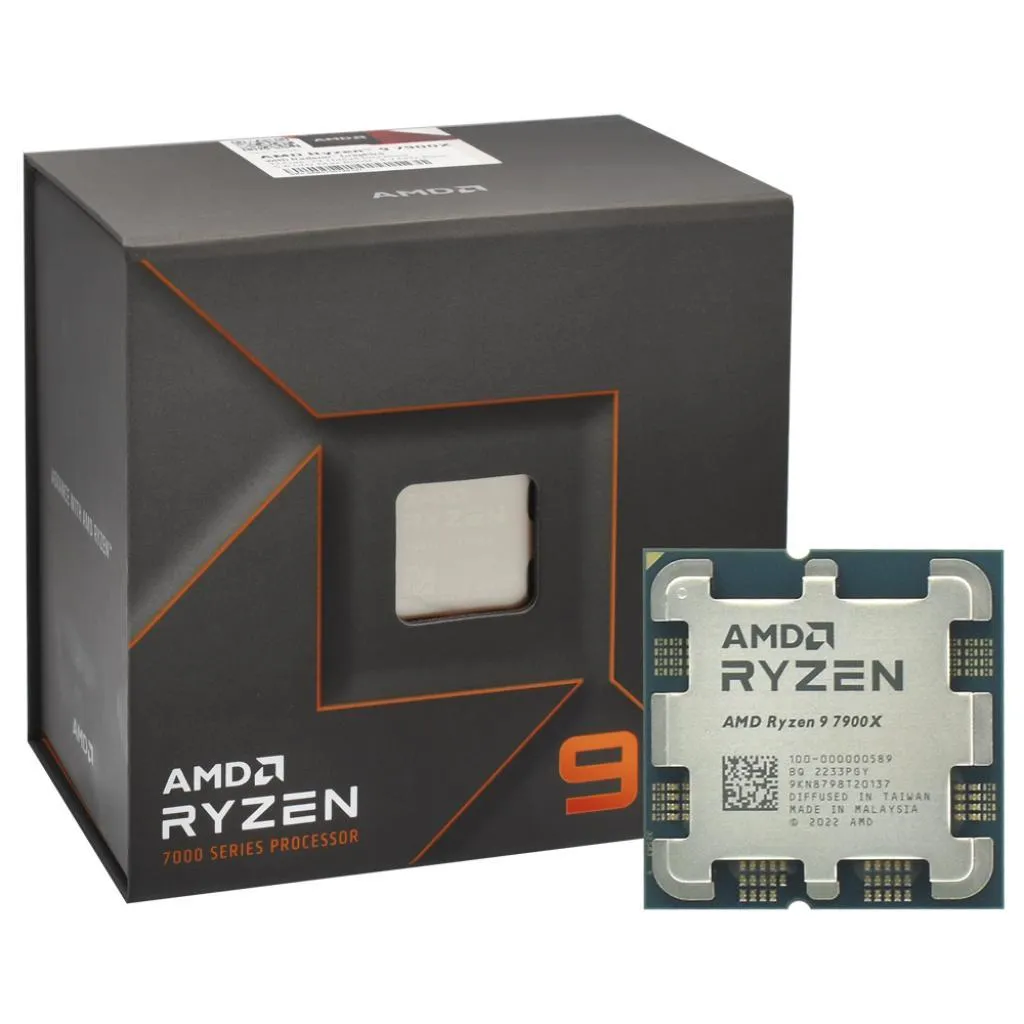Processador Amd AM5 Ryzen R9-7900 3.7GHz 76MB