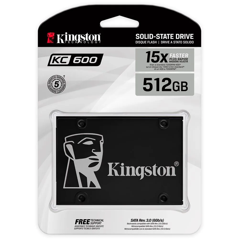 HD SSD SATA3  512GB 2.5" KINGSTON SKC600/512G