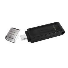 Pen Drive   64GB Kingston DT70 USB-C Preto