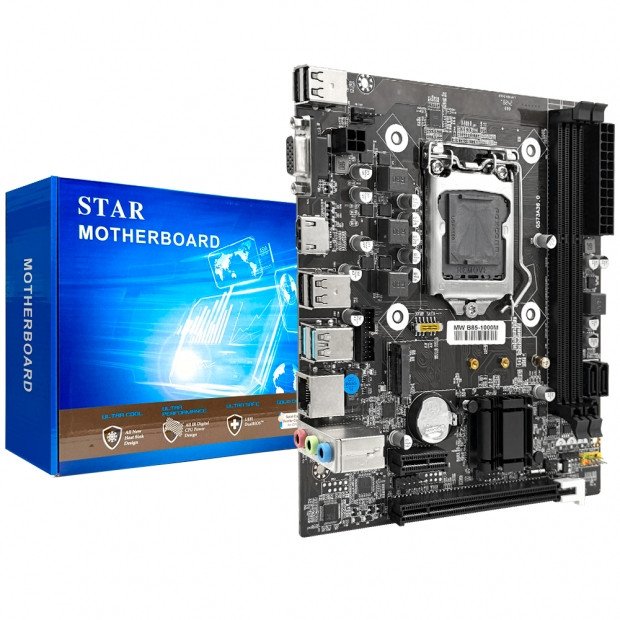 Anúncio: MB INTEL (1150) STAR B85 DDR3 GIGALAN/NVME