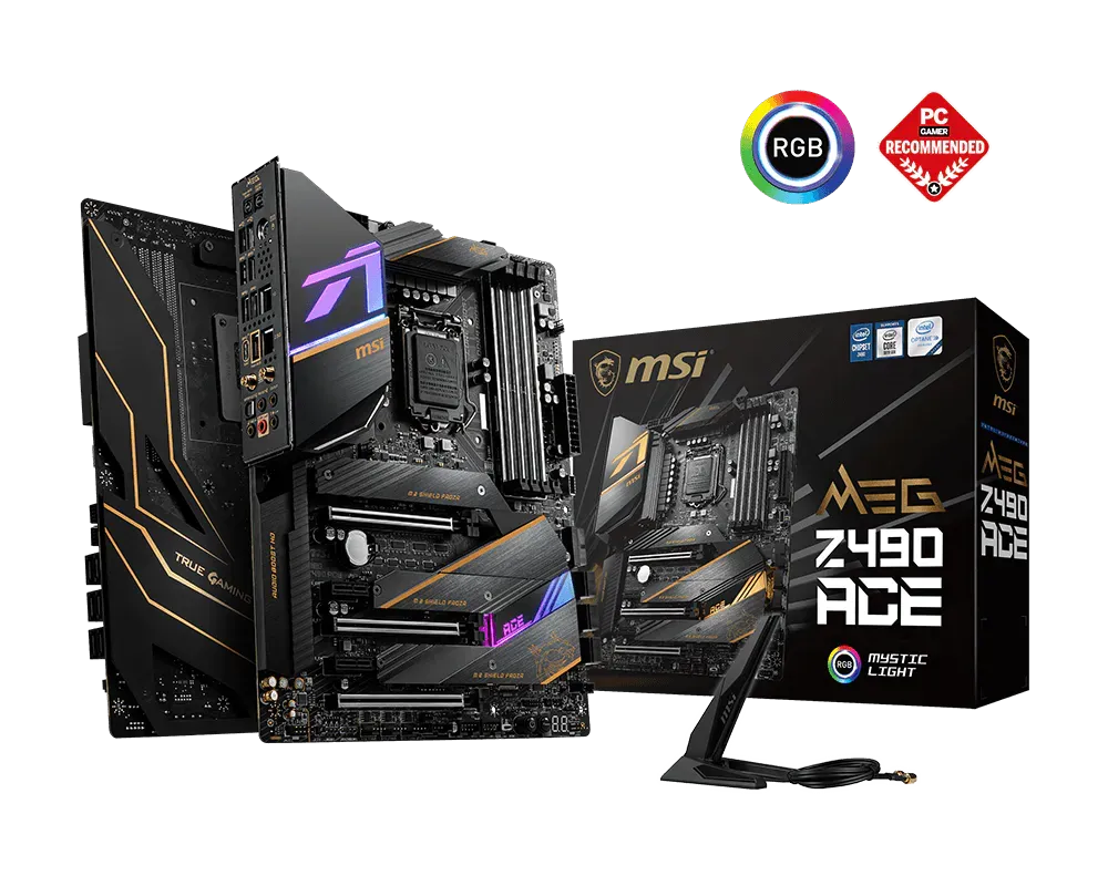 Placa-Mãe MSI MEG Z490 ACE Gaming Intel Z490 LGA 1200 ATX DDR4