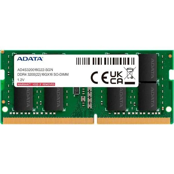 Memória Para Notebook DDR4 16GB 3200 Adata AD4S320016G22-SGN