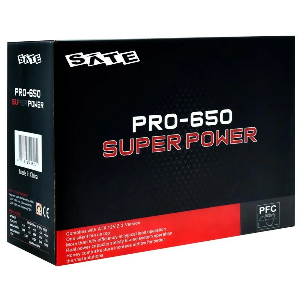 Fonte 650W Satellite Pro-650 Super Power