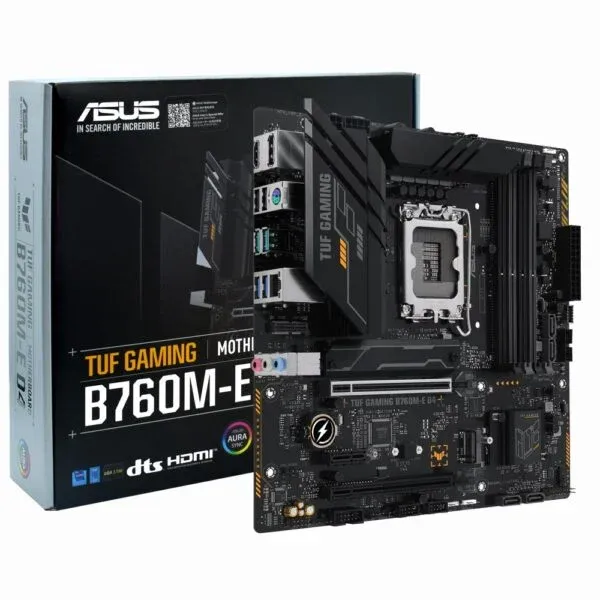 Placa-Mãe ASUS TUF Gaming Intel B760 LGA 1700 DDR4 - B760M-E D4