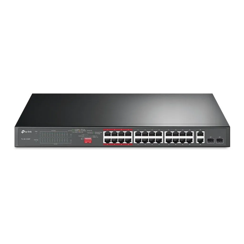 Hub 24 Portas Tp-Link TL-SL1226P 2P Giga