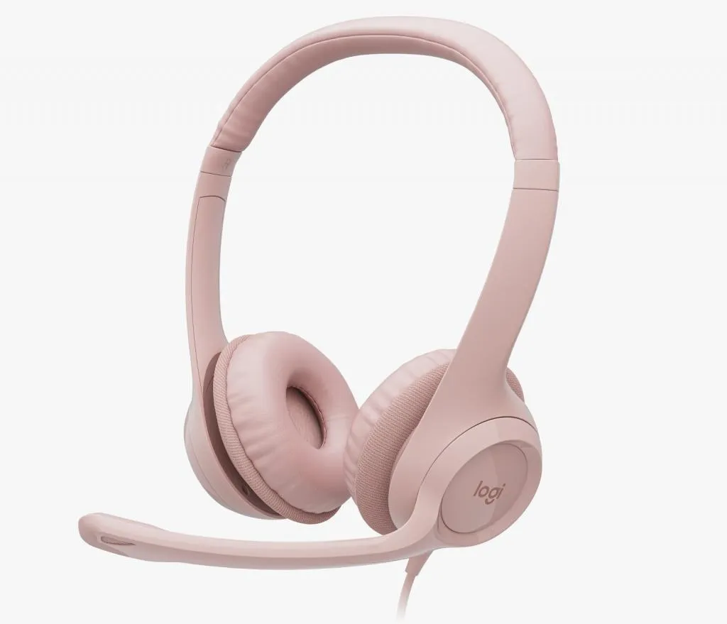 FONE LOGITECH H390 CLEARCHAT COMFORT USB ROSA