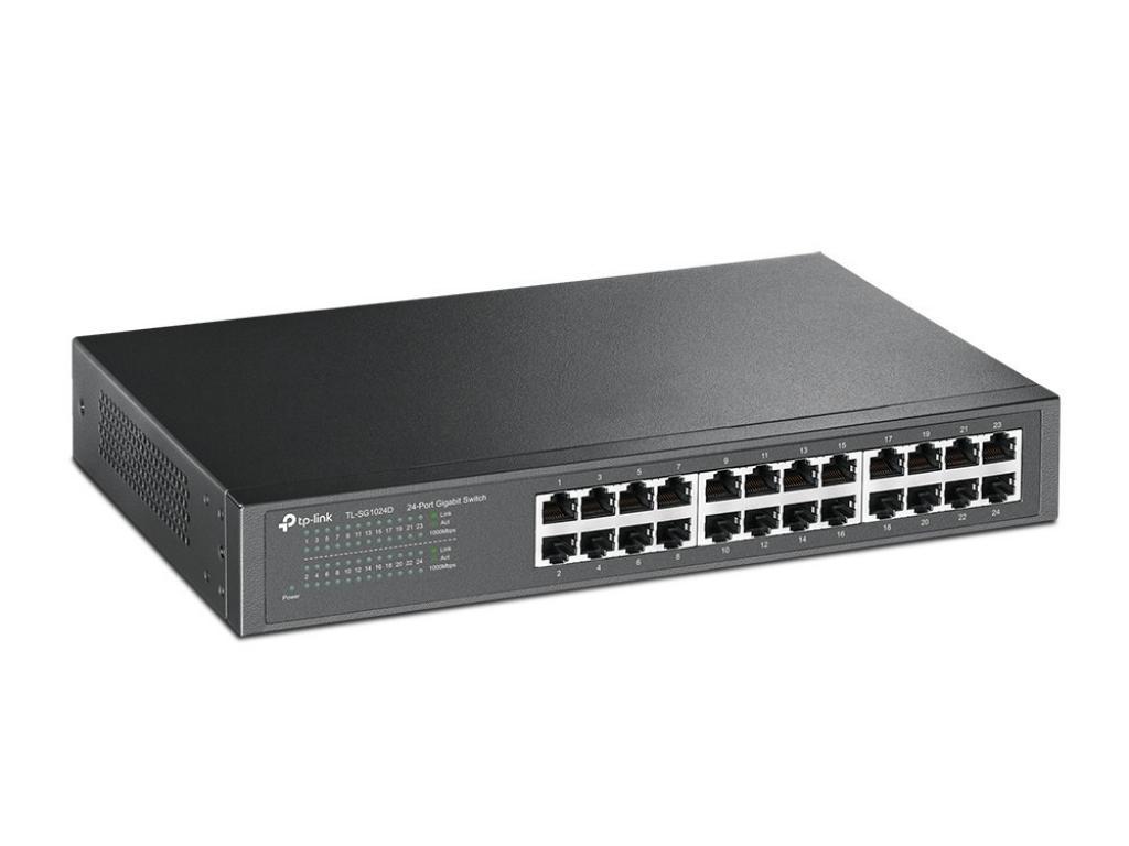 Hub 24 Portas Tp-Link TL-SG1024 10/100/1000 Rack